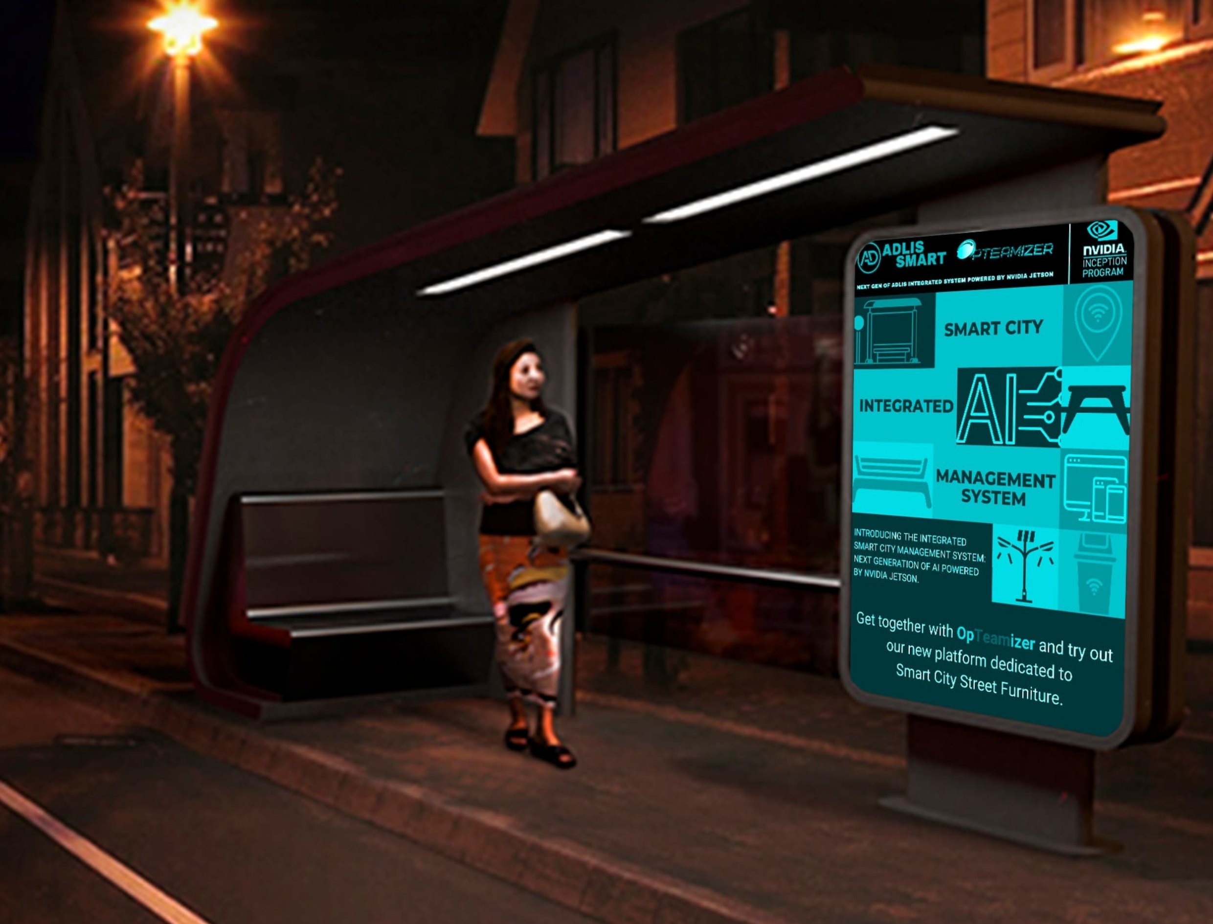 Solar Smart Bus Shelter