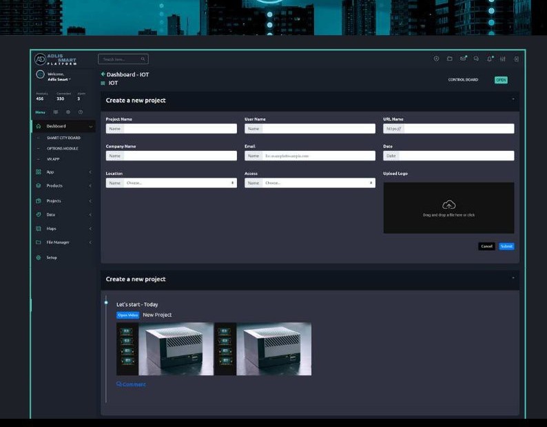 Platform — product configuration screen
