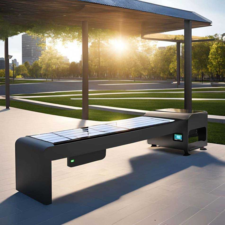 Solar smart bench