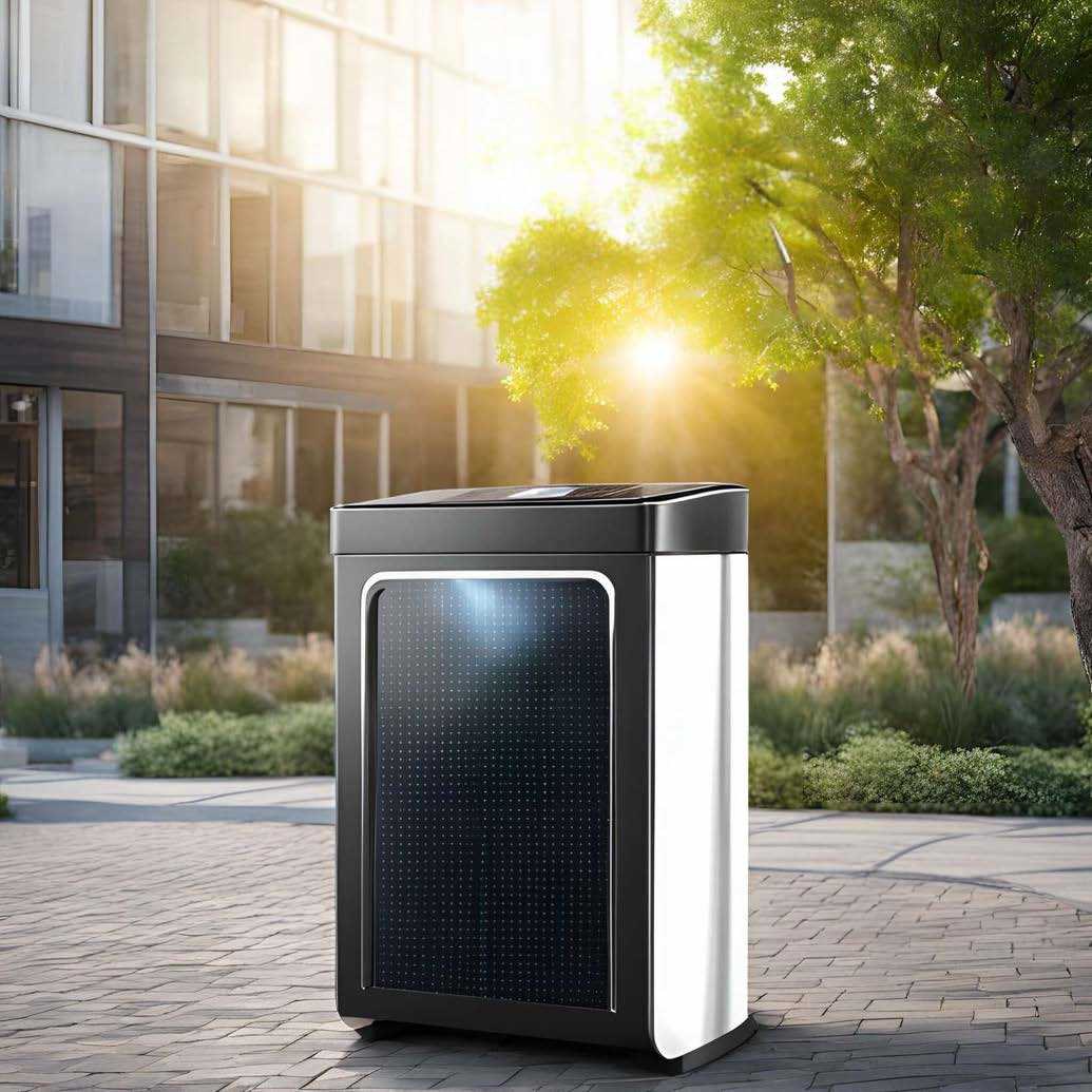 Solar smart bin